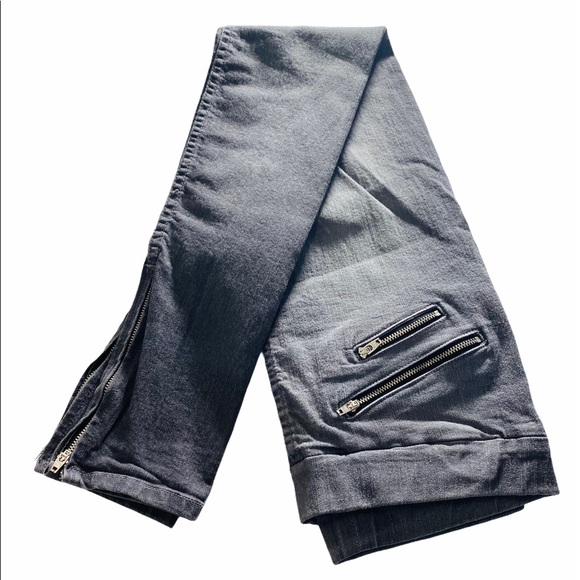 ROCKSTAR Sushi*Gray Ankle Zipper Jean*Size 27 $189 - Picture 2 of 5